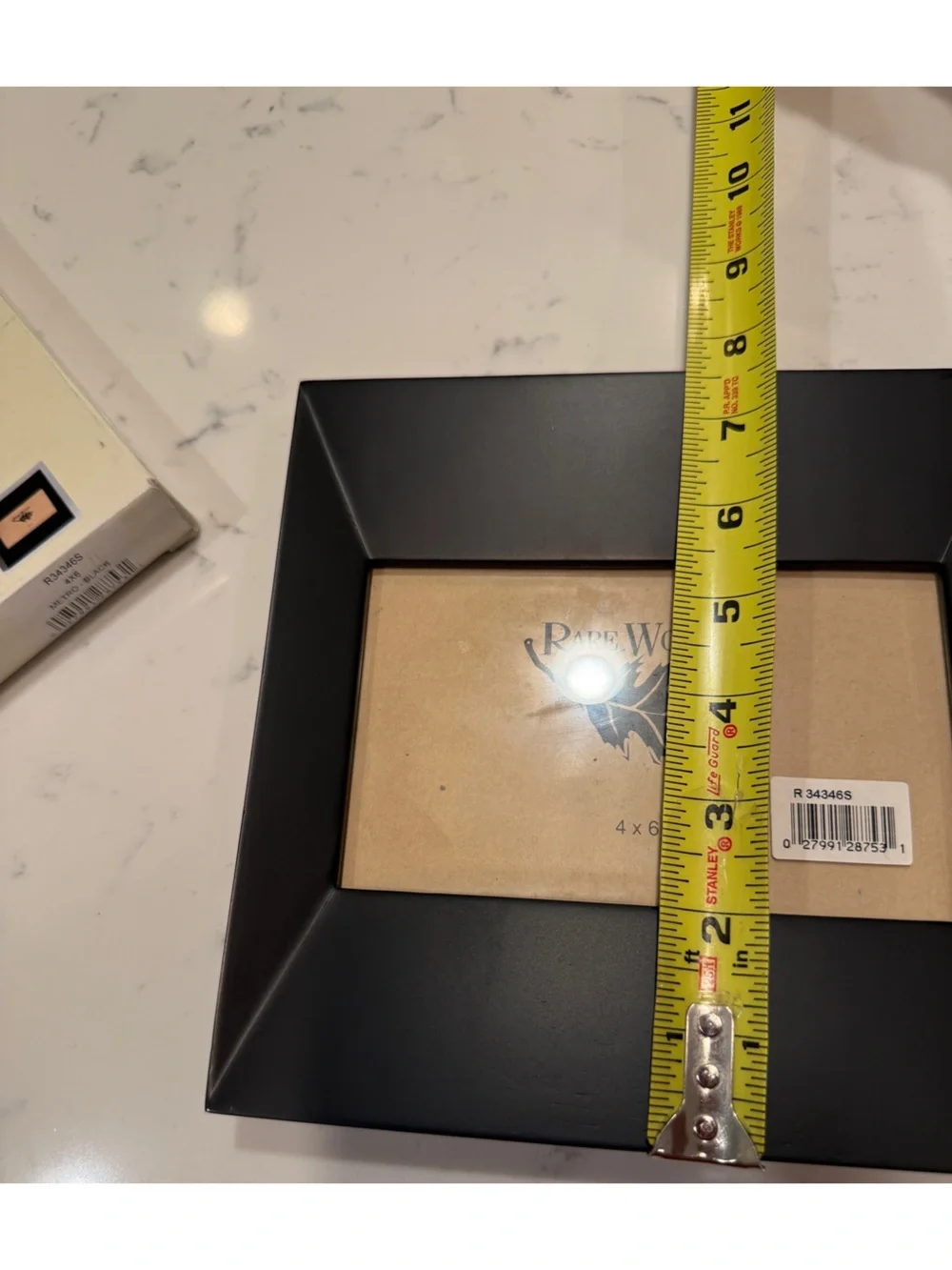 Rare Woods Metro Black Wood Picture Frame 4x6 NIB Modern Photo Frame
